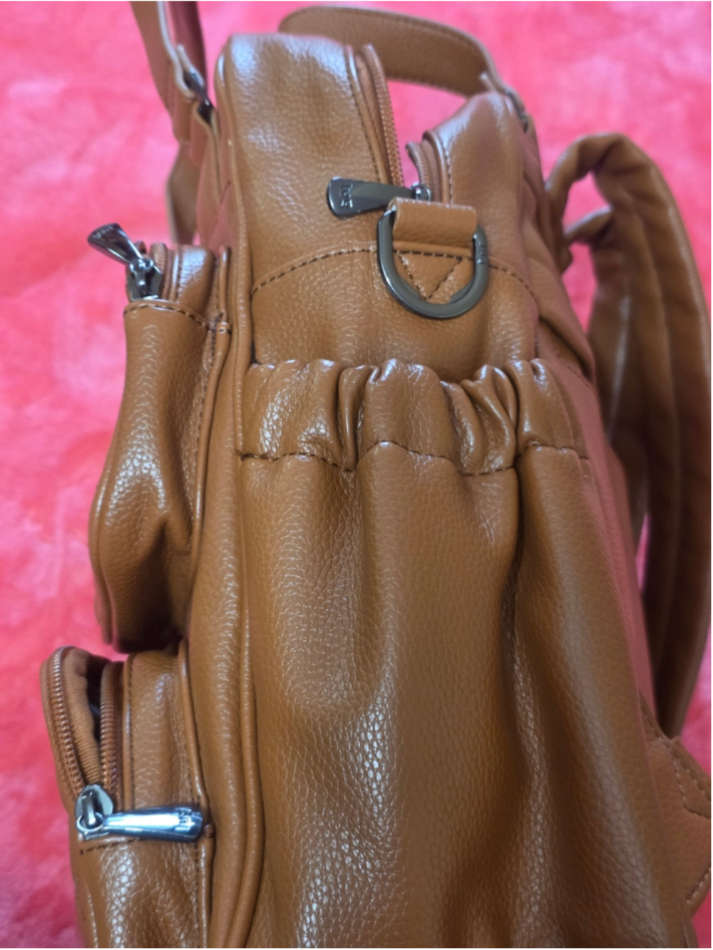 Lug Mini Puddle Jumper Vegan Leather Convertible Tote Bag - Copper - Picture 4 of 6